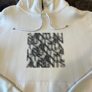 Saint Laurent Hoodie.  Optical illusion print.